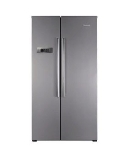 Swan Sr8070I American-Style Frost-Free Fridge Freezer - Silver/Inox Swan Sr8070I American-Style Frost-Free Fridge Freezer - Silver/Inox